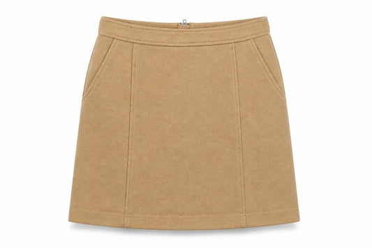 New Look Women's Beige Size 12 Short Knit Pencil Skirt
