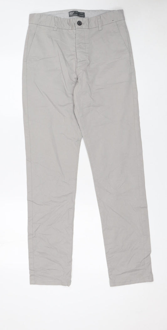 Denim Co. Mens Beige Slim Fit Chino Trousers W28 L32