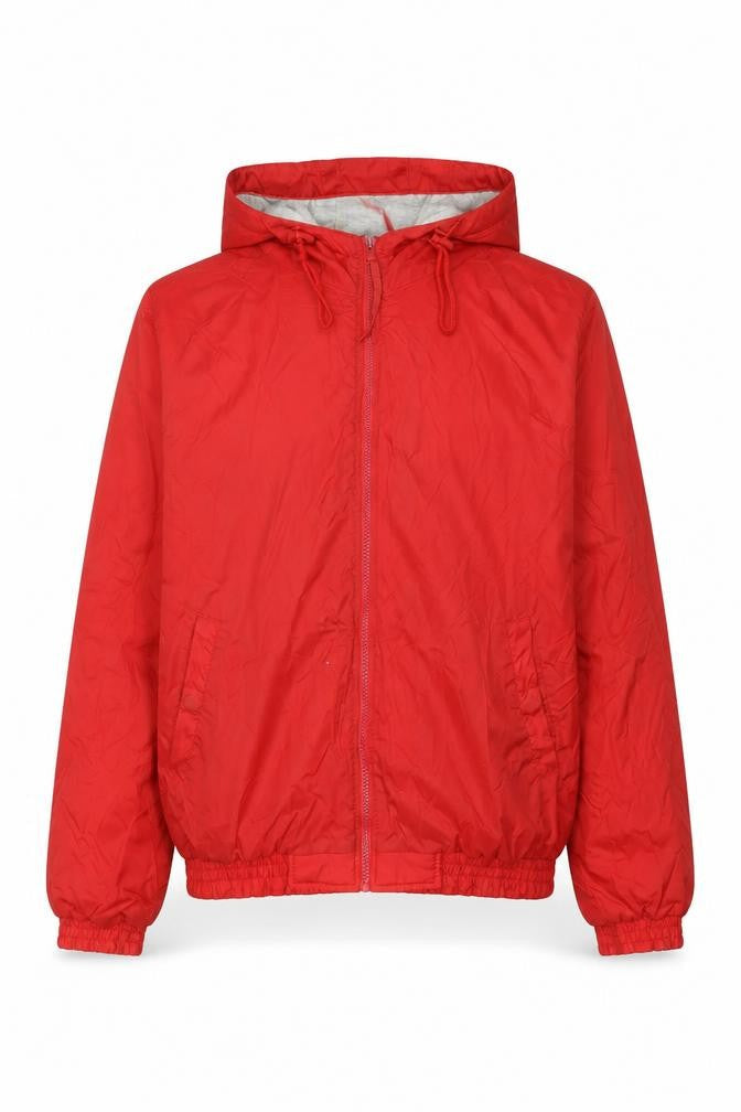Colorado Textile Mens Red XL Hooded Windbreaker Jacket