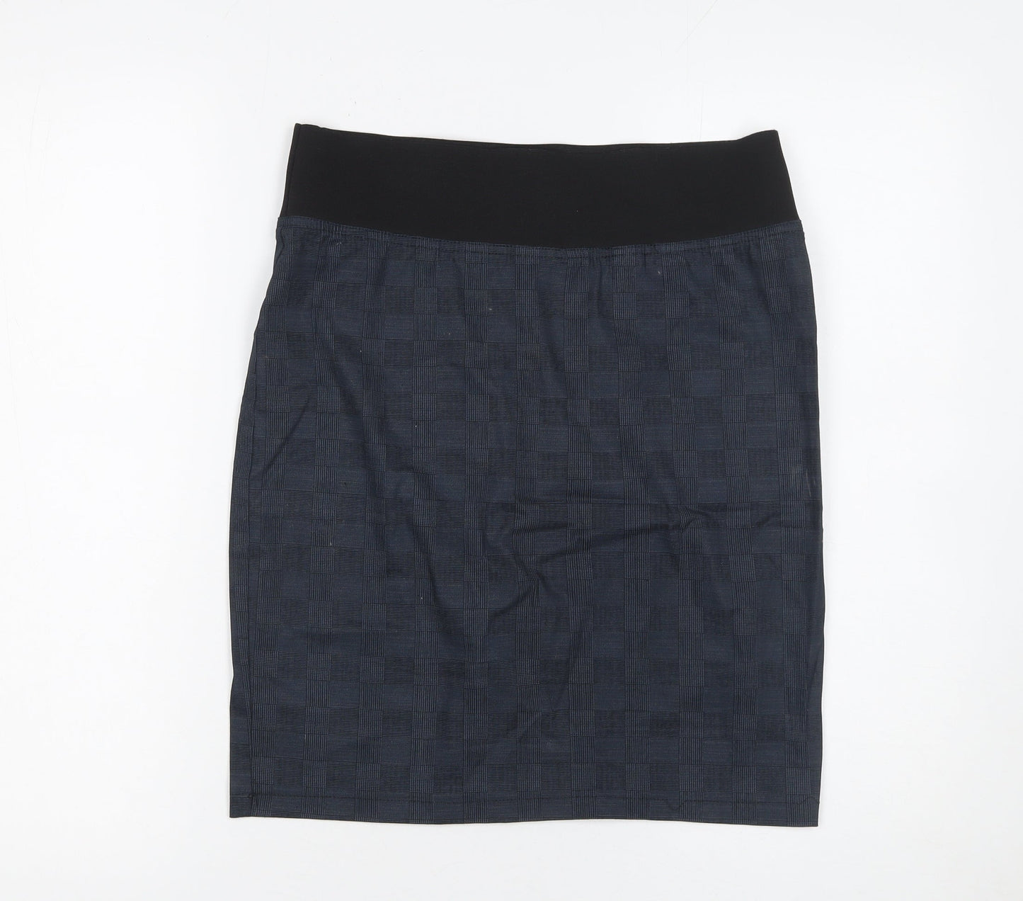 Jobis Women Blue Cotton Stretch Pencil Skirt Size 14