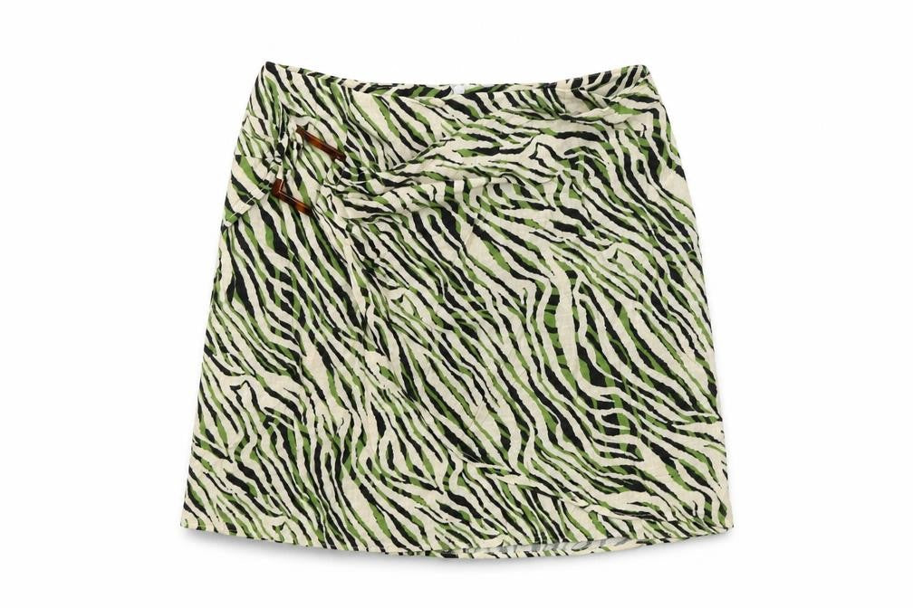 Zara Women’s Multicoloured Animal Print Wrap Skirt Size S