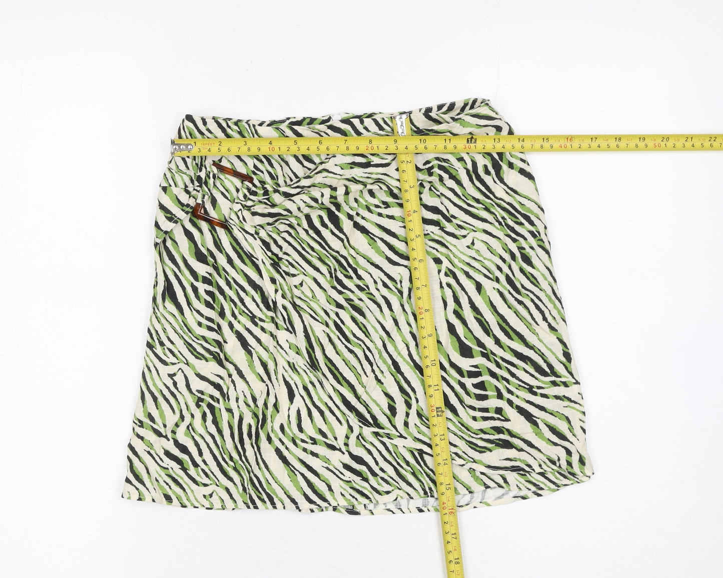 Zara Women’s Multicoloured Animal Print Wrap Skirt Size S