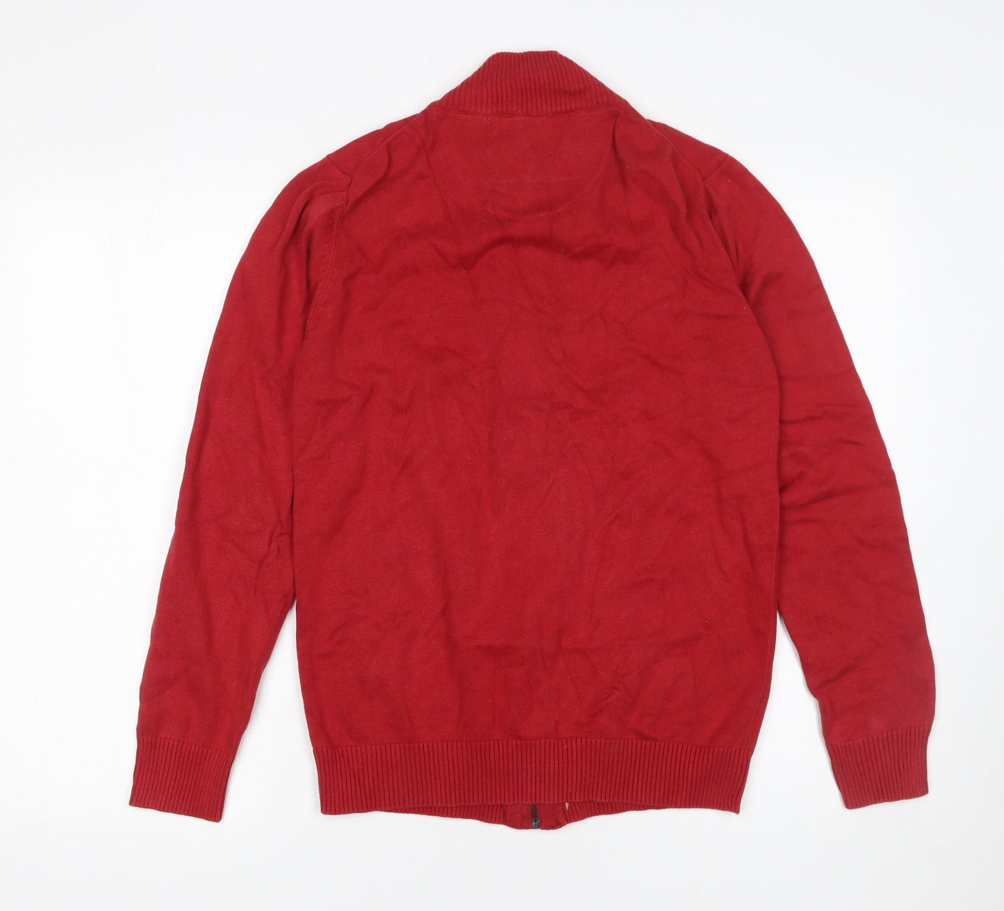 NEGRO YOUTH FEVER Men's Red XL Full Zip Cotton Jumper