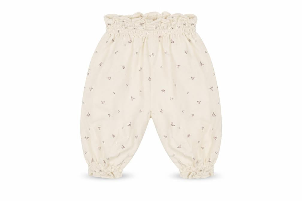 Leigh Tucker Willow Ivory Floral Paperbag Baby Trousers 0-3 Months