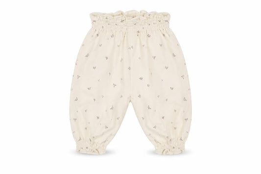 Leigh Tucker Willow Ivory Floral Paperbag Baby Trousers 0-3 Months