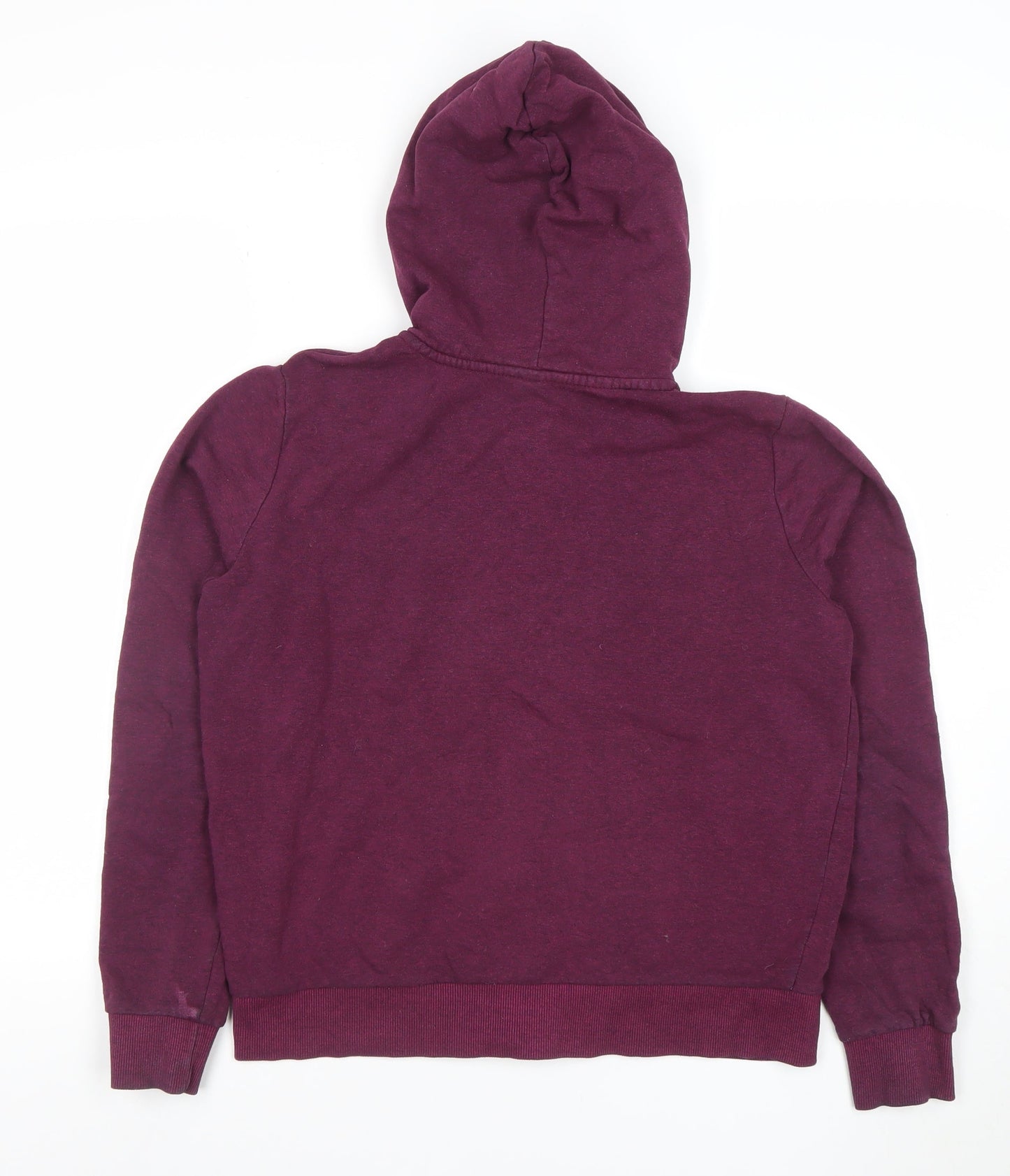 H&M Divided Women’s Purple Full Zip Hoodie Size 12 Cotton Blend