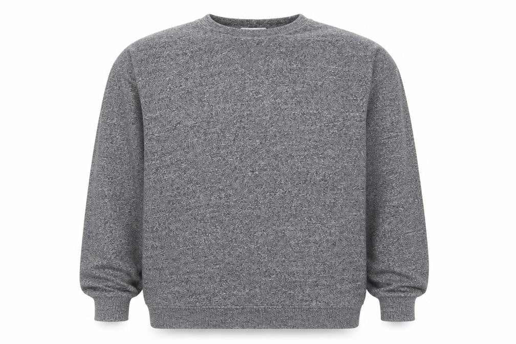Topman Men's Grey Knit Crew Neck Sweatshirt Size M