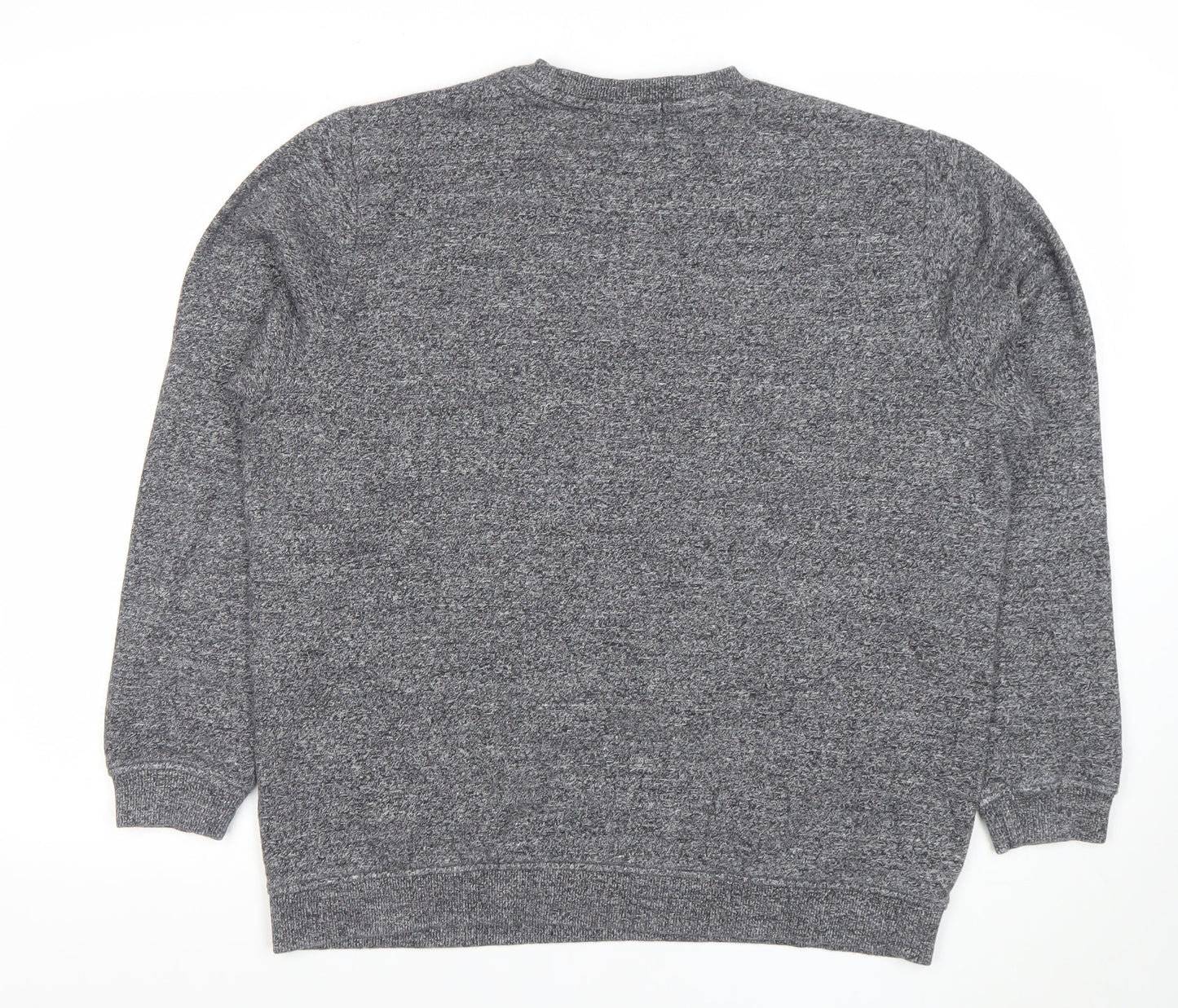 Topman Men's Grey Knit Crew Neck Sweatshirt Size M