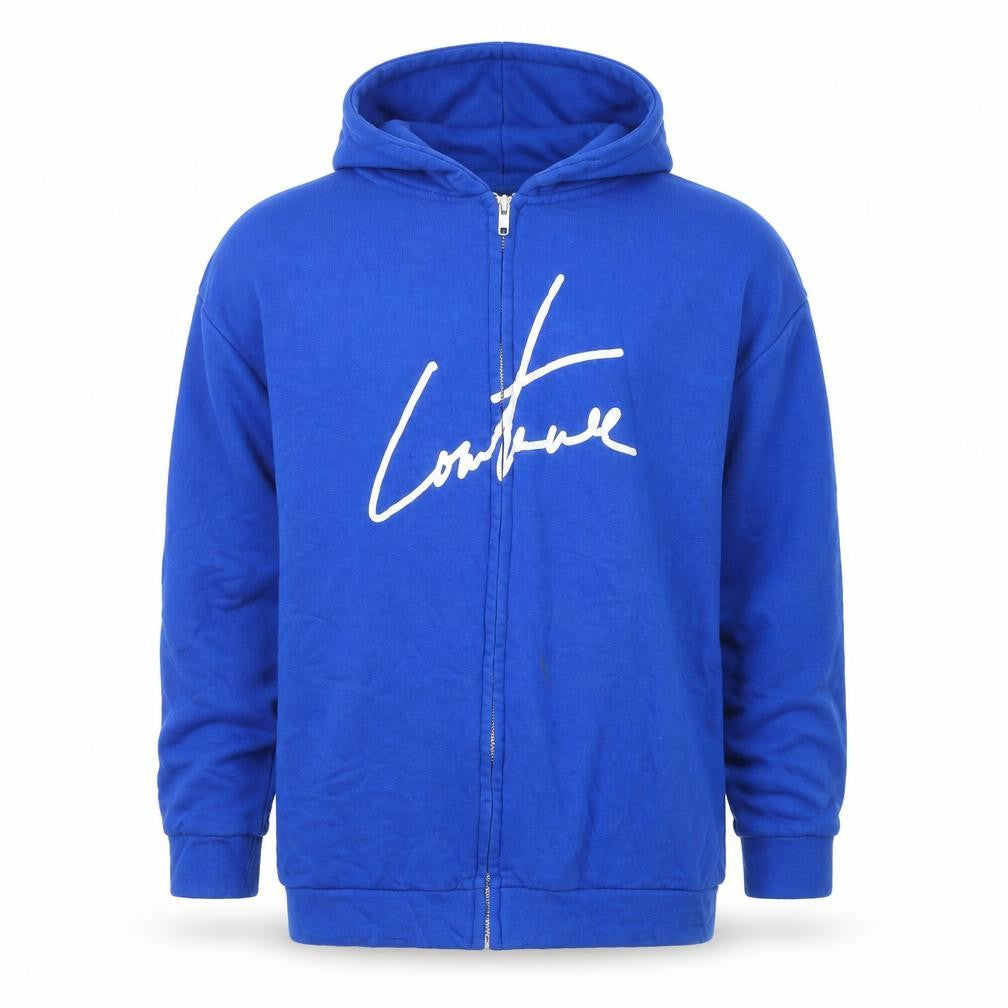 The Couture Club Men's Blue Full Zip Hoodie Size S