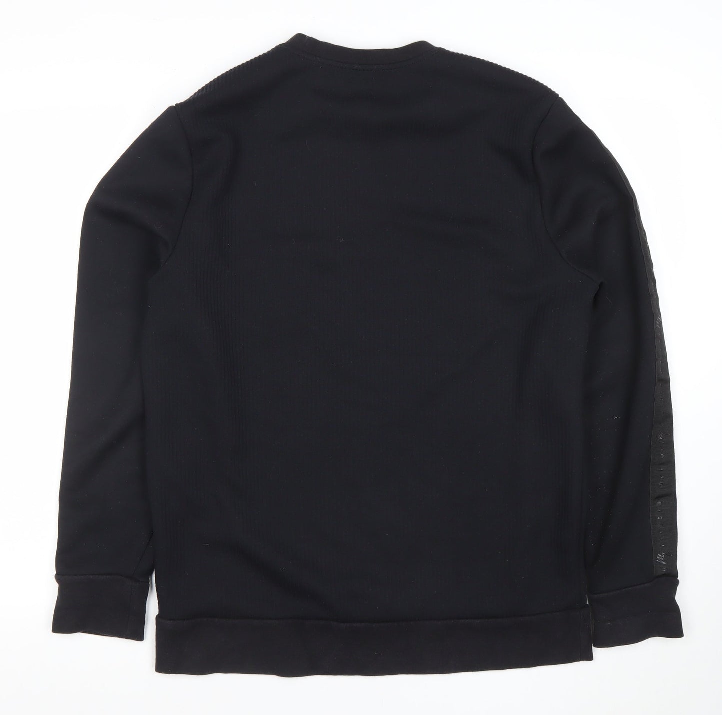 River Island Men's Black Crew Neck Pullover Sweatshirt Size M