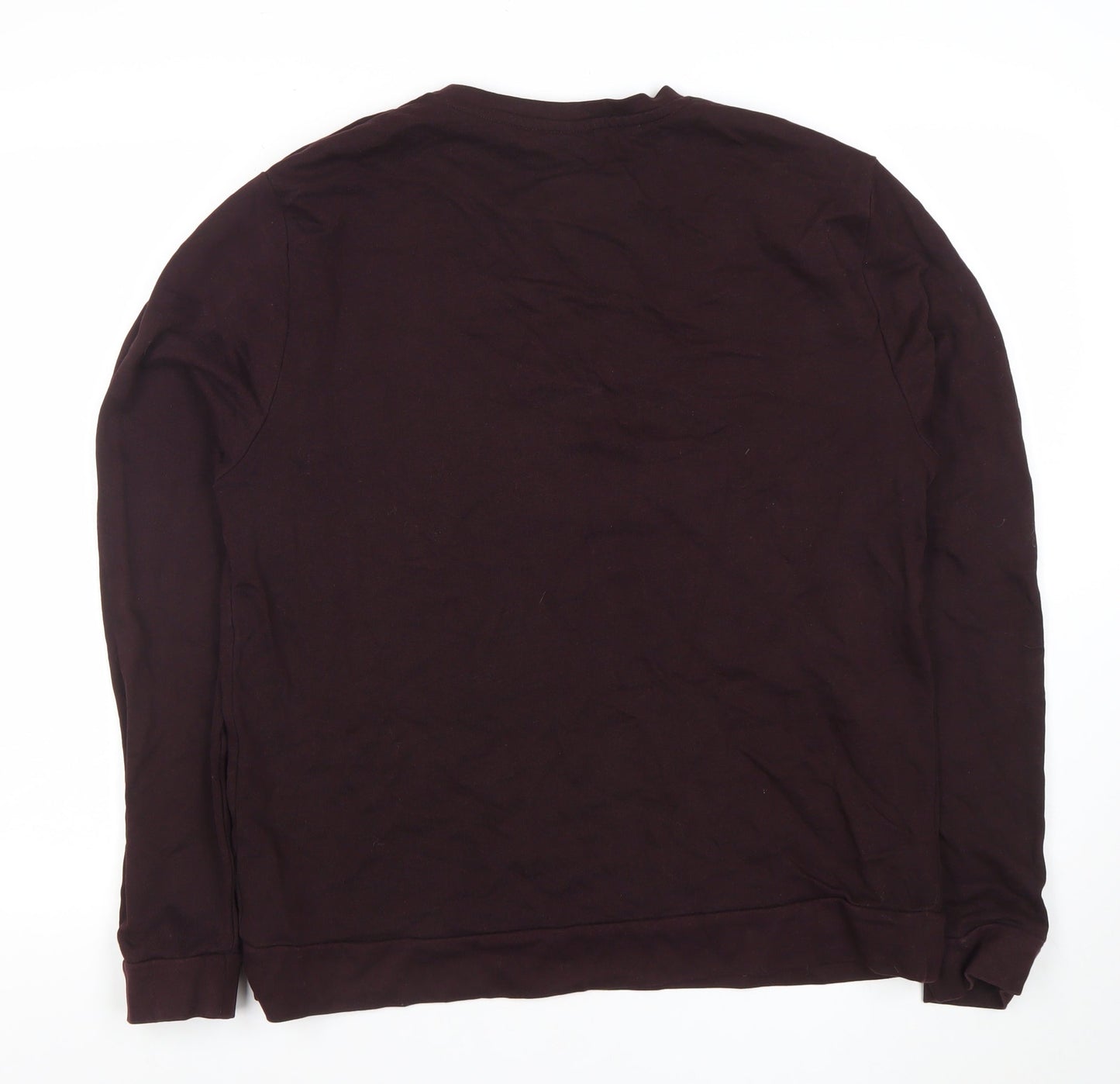 ASOS Men’s Brown Long Sleeve Crew Neck Cotton Sweatshirt L