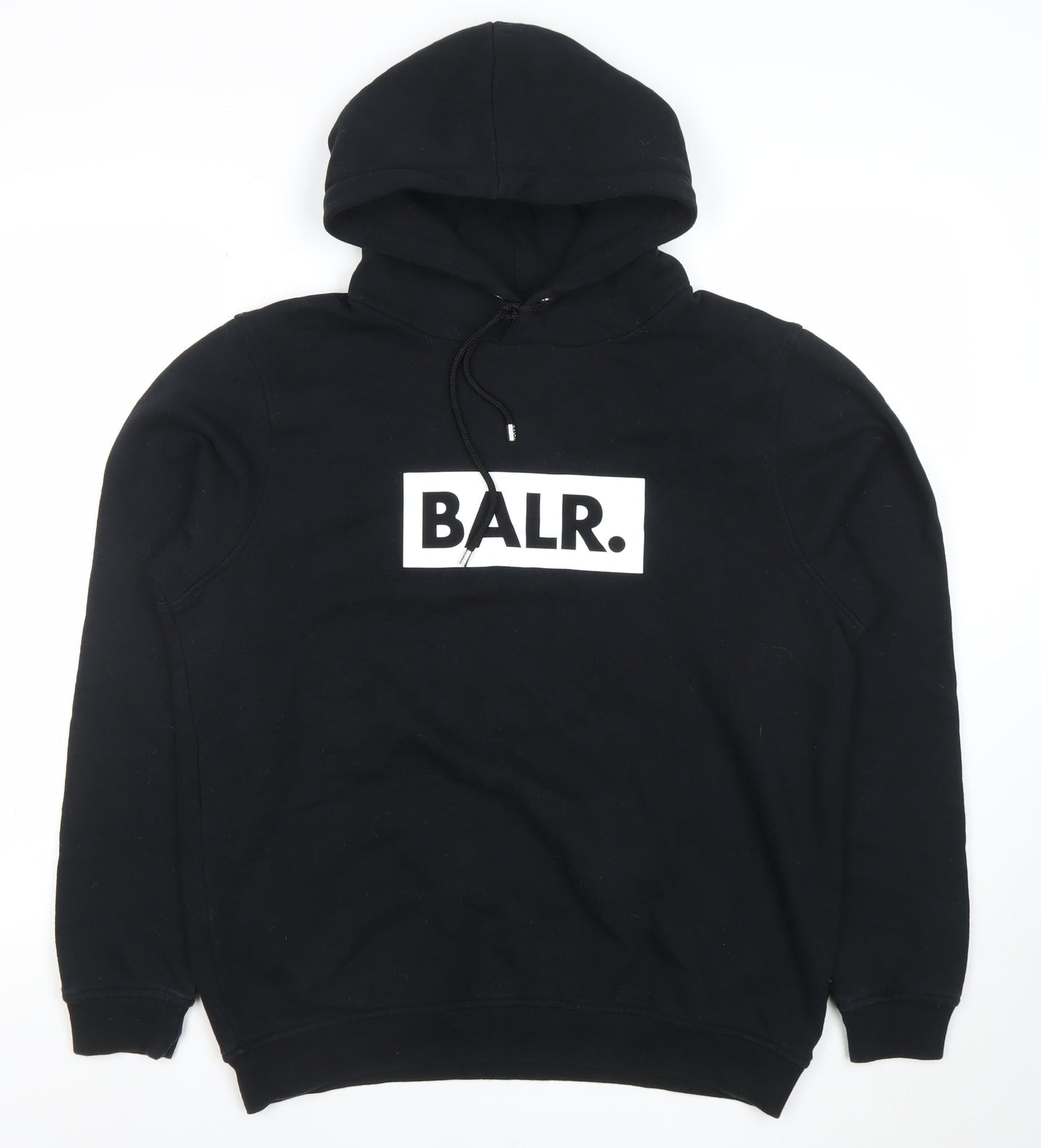 BALR Women Black Medium Pullover Hoodie 80% Cotton 20% Polyester