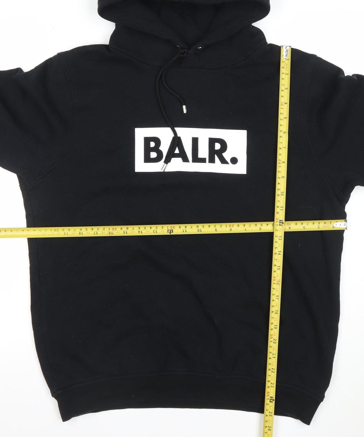 BALR Women Black Medium Pullover Hoodie 80% Cotton 20% Polyester