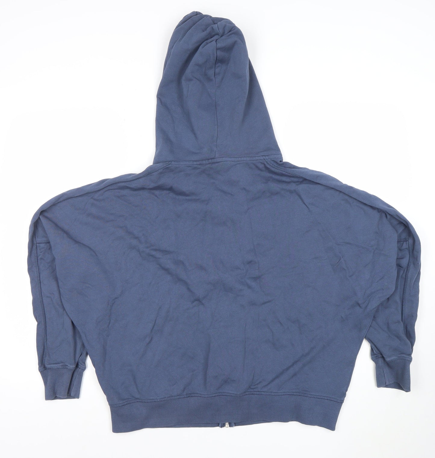 Next Petite Womens Blue Full Zip Hoodie Size M Cotton Blend