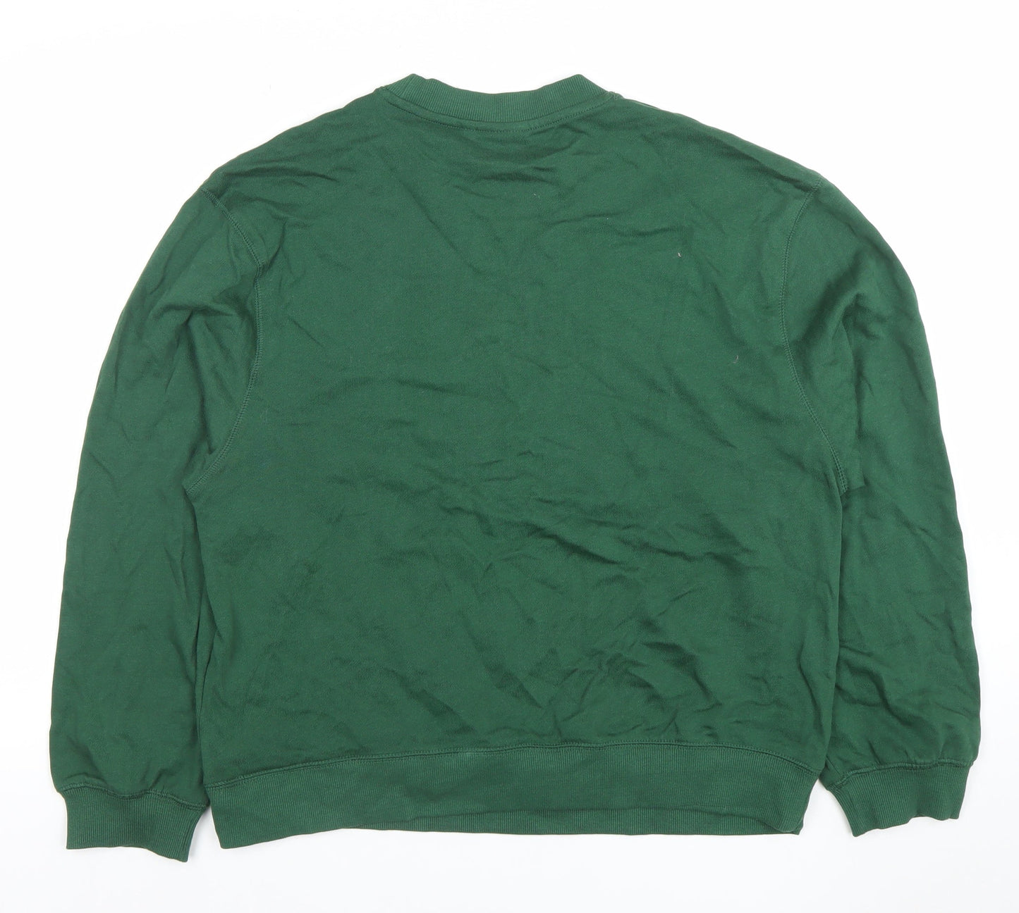 ASOS DESIGN Men's Green Crew Neck Pullover Sweatshirt M