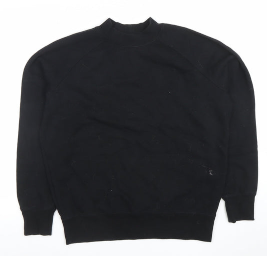 Topman Men's Black XS Pullover Cotton Blend Sweatshirt
