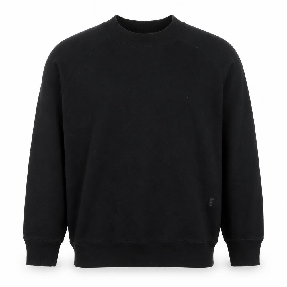 Topman Men's Black XS Pullover Cotton Blend Sweatshirt
