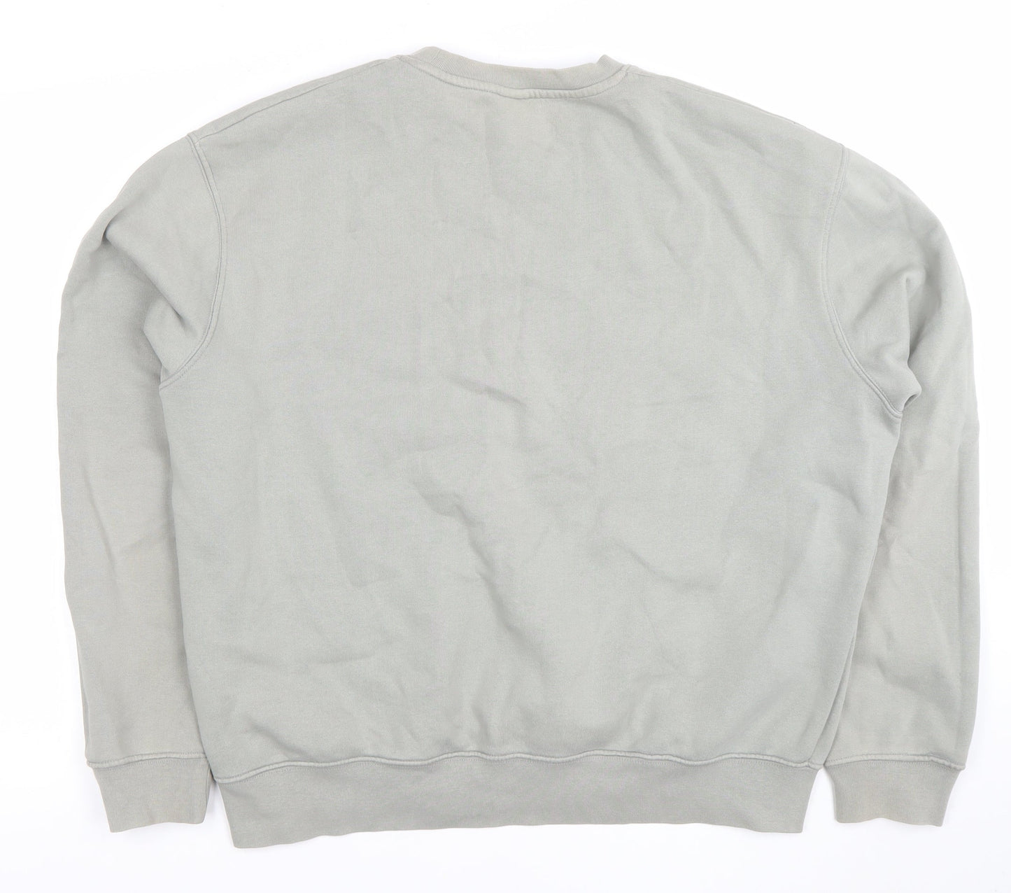 Zara Womens Grey Size 14 Crew Neck Long Sleeve Pullover Sweatshirt