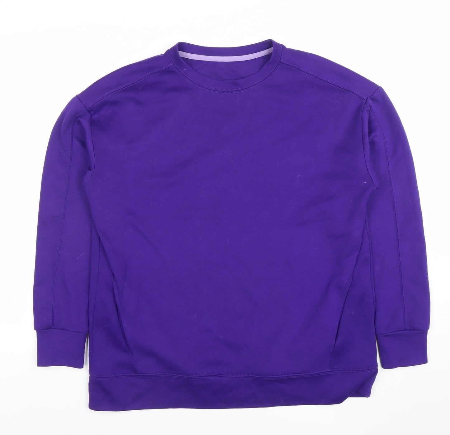 Dunnes Stores Women Purple M Sweatshirt Crew Neck Long Sleeve Casual