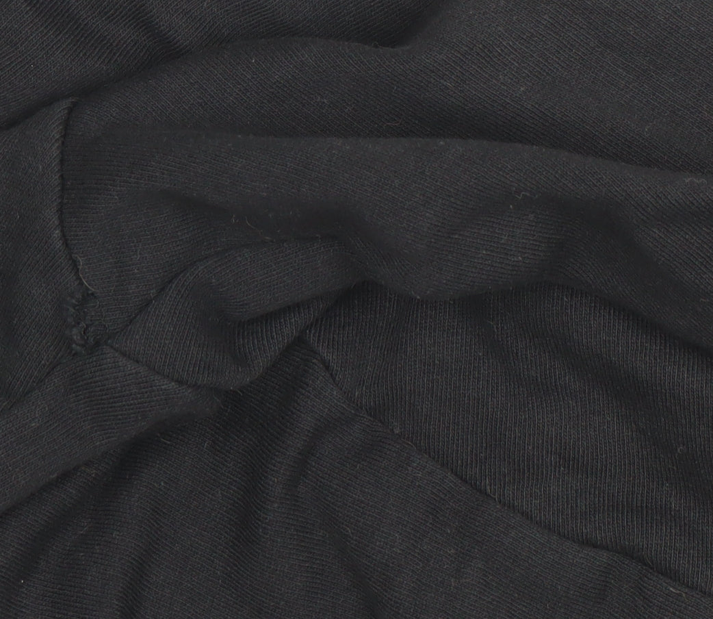 ASOS DESIGN Men’s Black Fleece 1/4 Zip Pullover Sweatshirt Size L