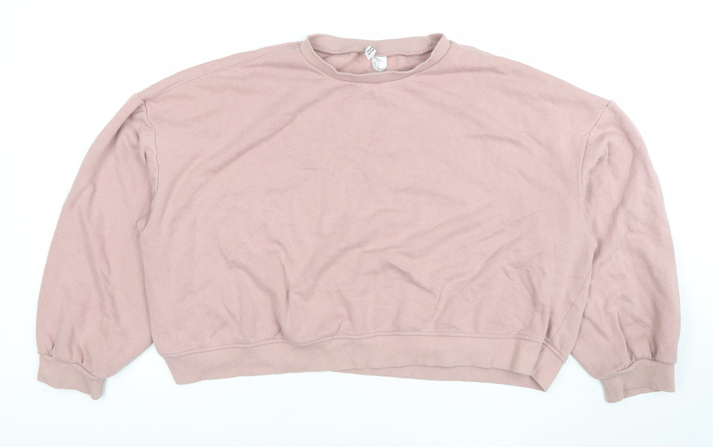 H&M Divided Basic Women's Pink XL Pullover Sweatshirt Casual