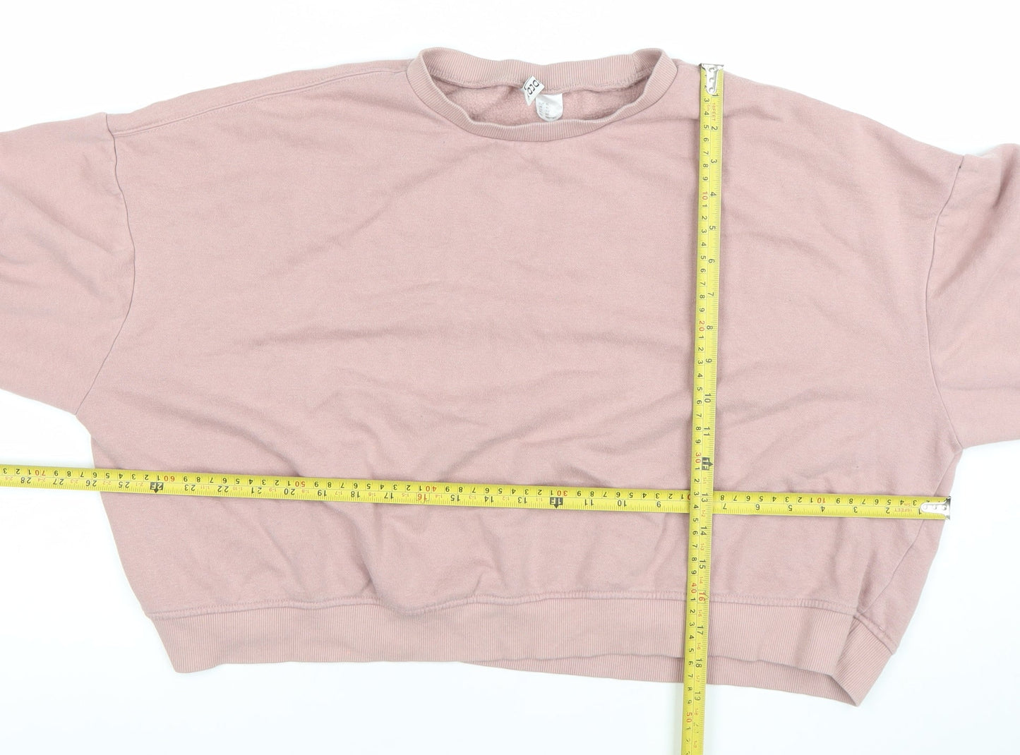 H&M Divided Basic Women's Pink XL Pullover Sweatshirt Casual