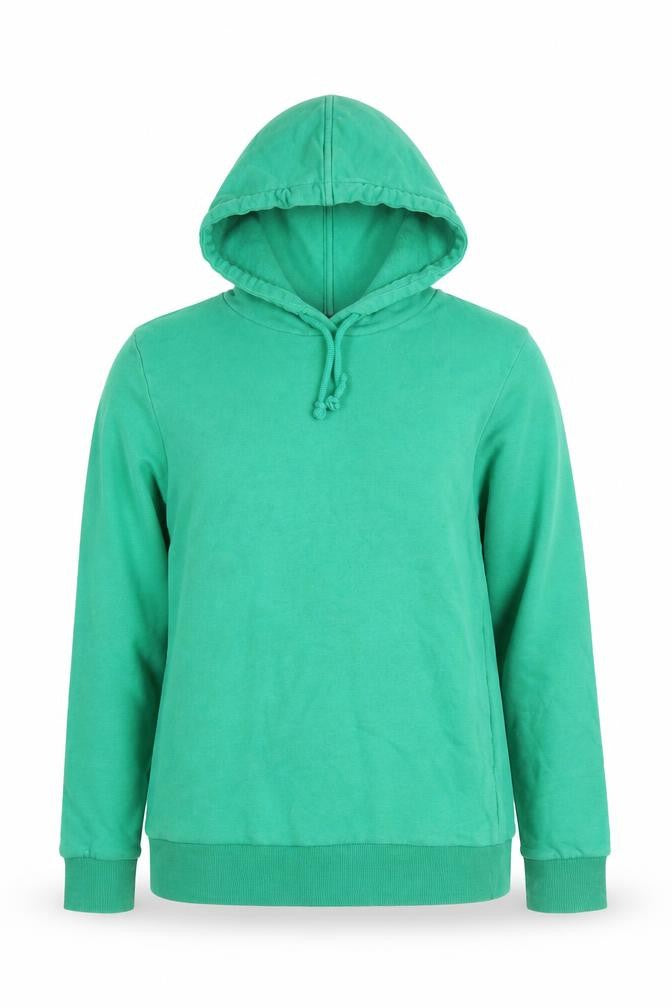 Marks & Spencer Women's Green Pullover Hoodie Size 8 Cotton Blend