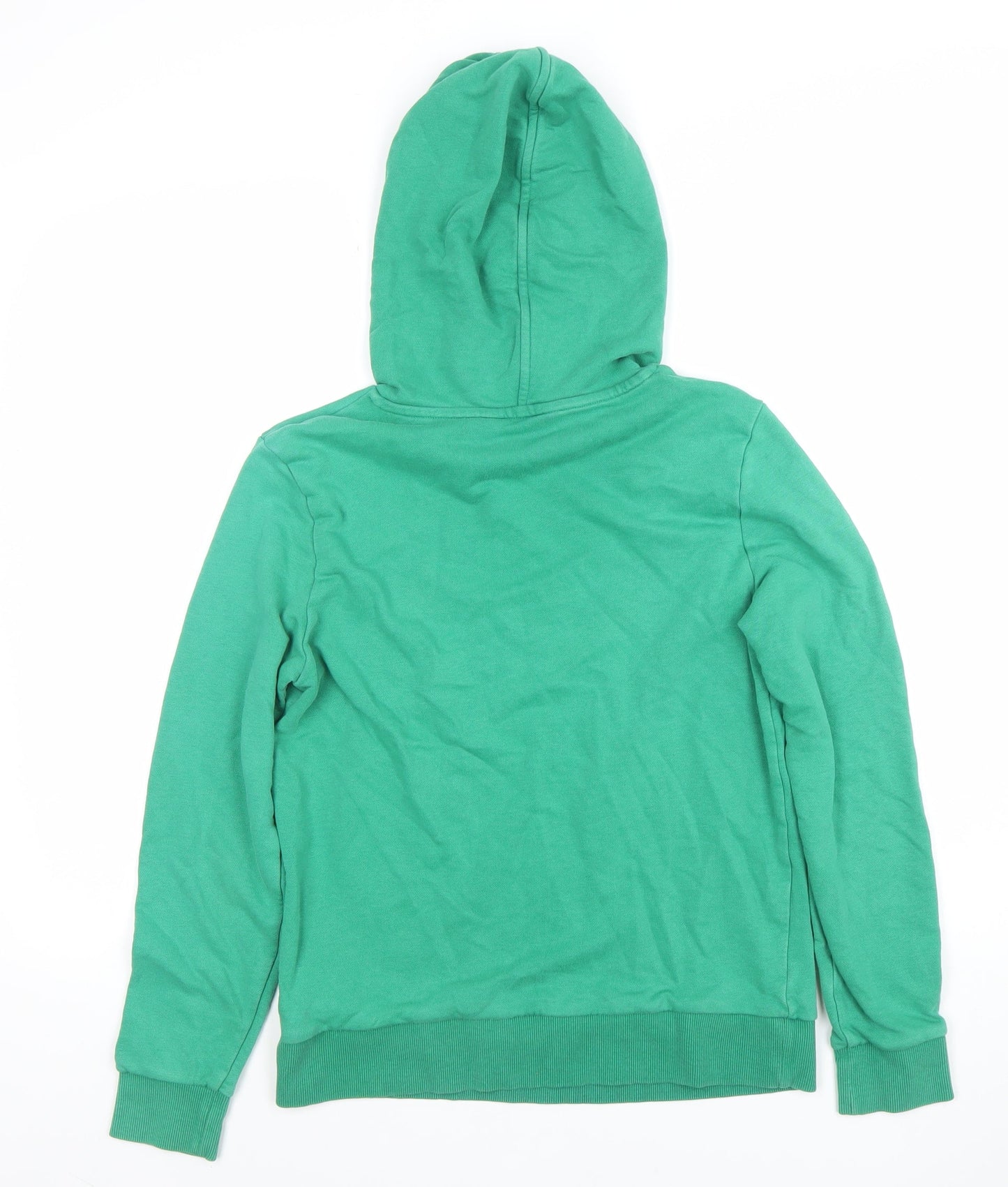 Marks and Spencer Women's Green Pullover Hoodie Size 8 Cotton Blend