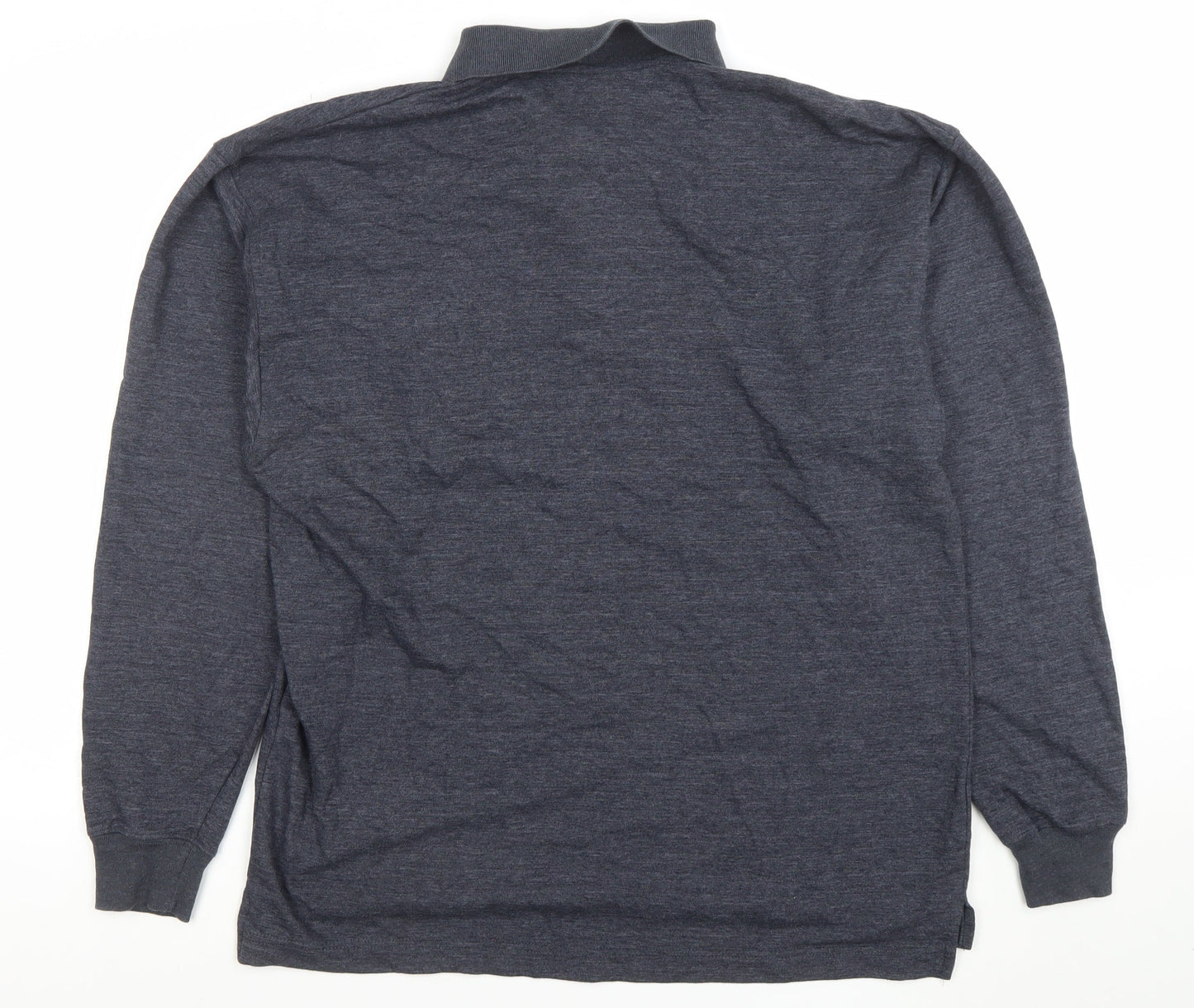 Nathan Jones Men's Grey Collared Henley Sweatshirt Size M