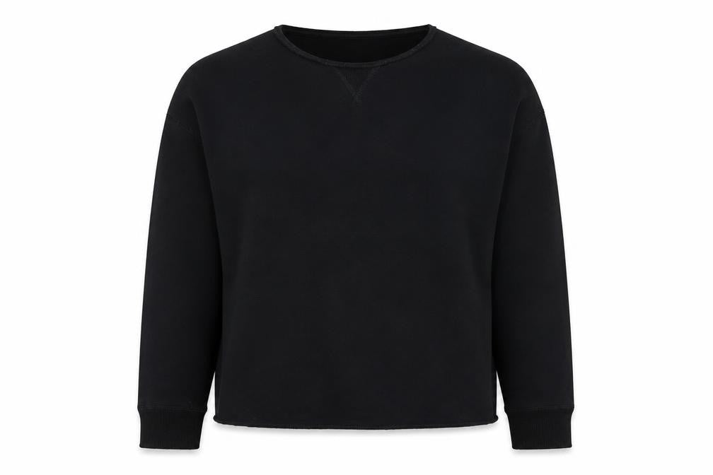 H&M Women’s Black Cotton Blend Crew Neck Sweatshirt Size M