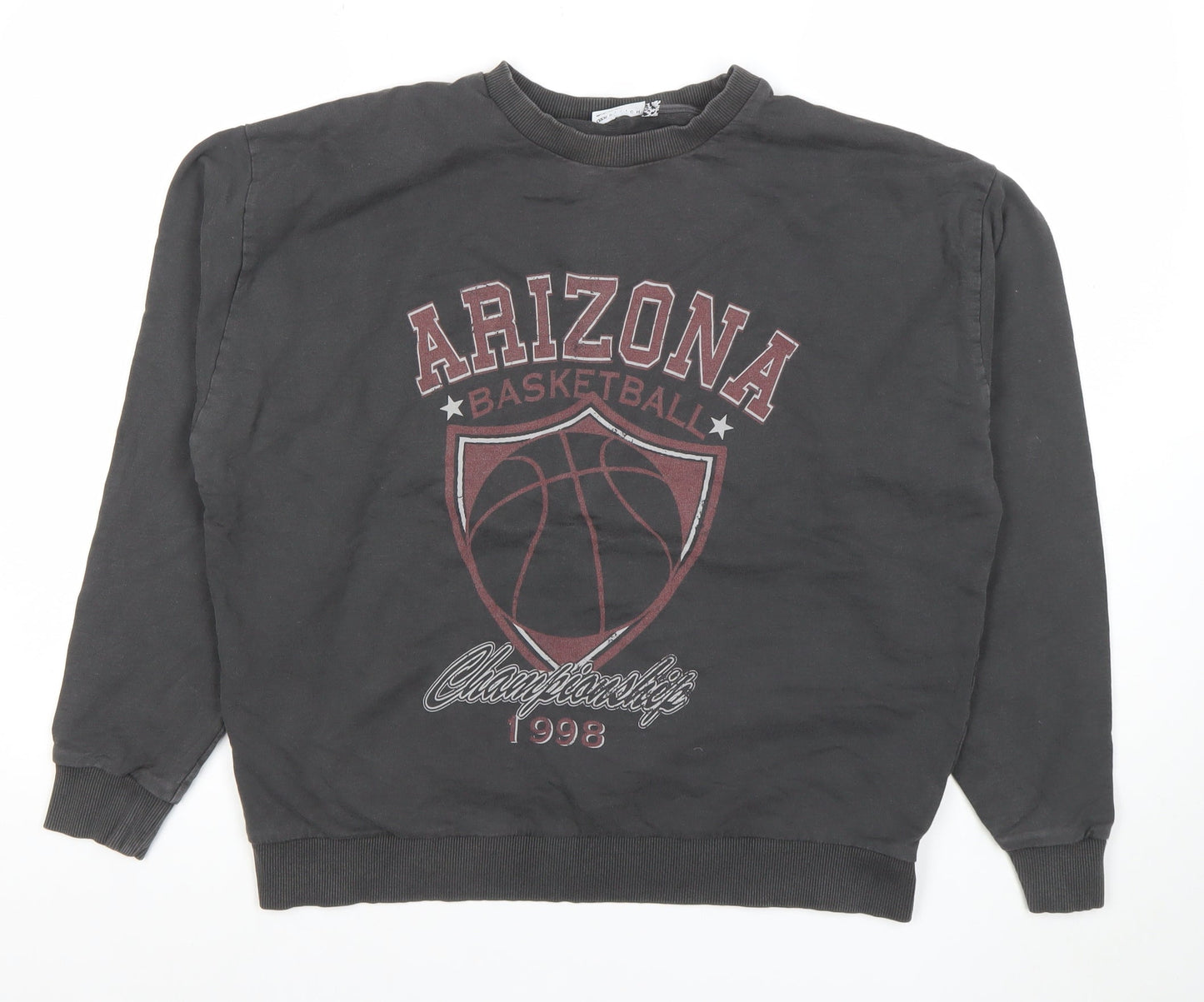 ASOS Design Women's Black Cotton Arizona Basketball Sweatshirt UK 10