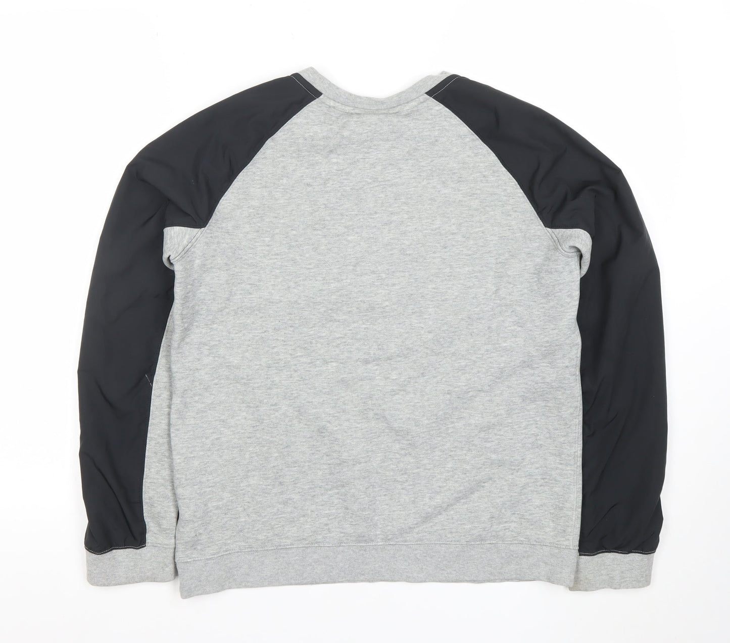 Nike Boys Grey & Black Crew Neck Sweatshirt XL Graphic Print Pullover