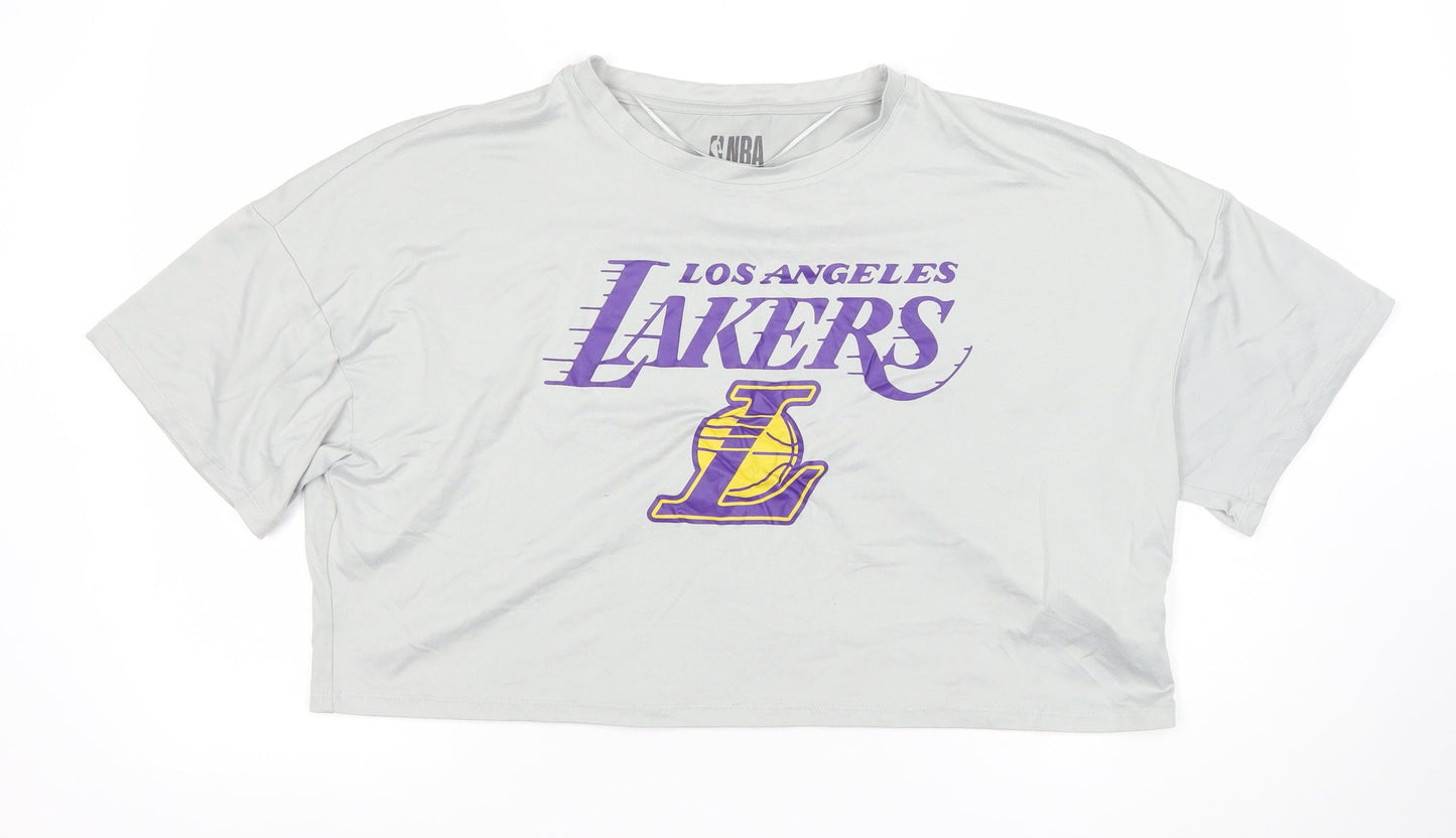Primark NBA Los Angeles Lakers Grey T-Shirt Nightshirt Womens M 12-14