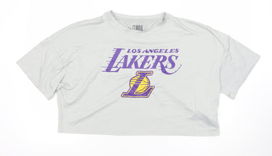Primark NBA Los Angeles Lakers Grey T-Shirt Nightshirt Womens M 12-14