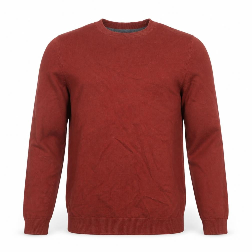 New Look Men Brown Cotton Crew Neck Jumper Size M