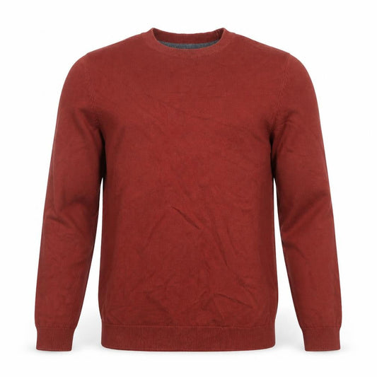 New Look Men Brown Cotton Crew Neck Jumper Size M