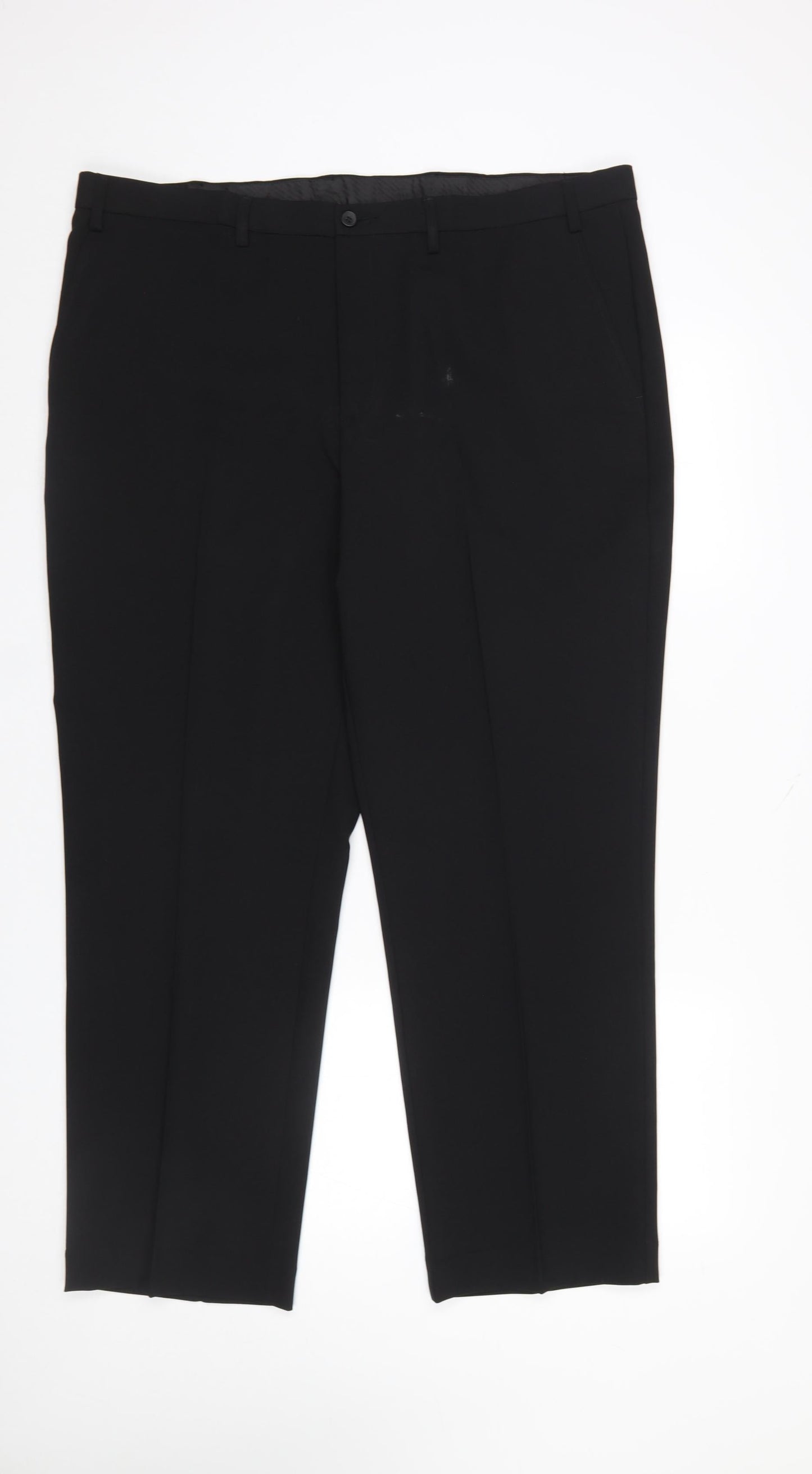F&F Black Tailoring Mens 40/29 Dress Pants Polyester Classic Fit