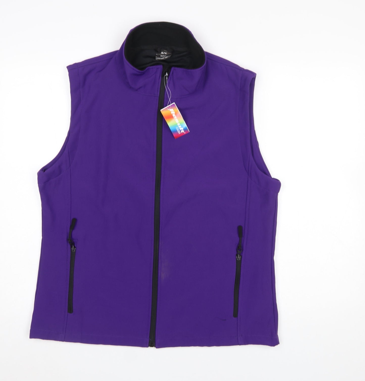 Result Womens Purple Softshell Waistcoat XL 16 Full Zip Outdoor Vest