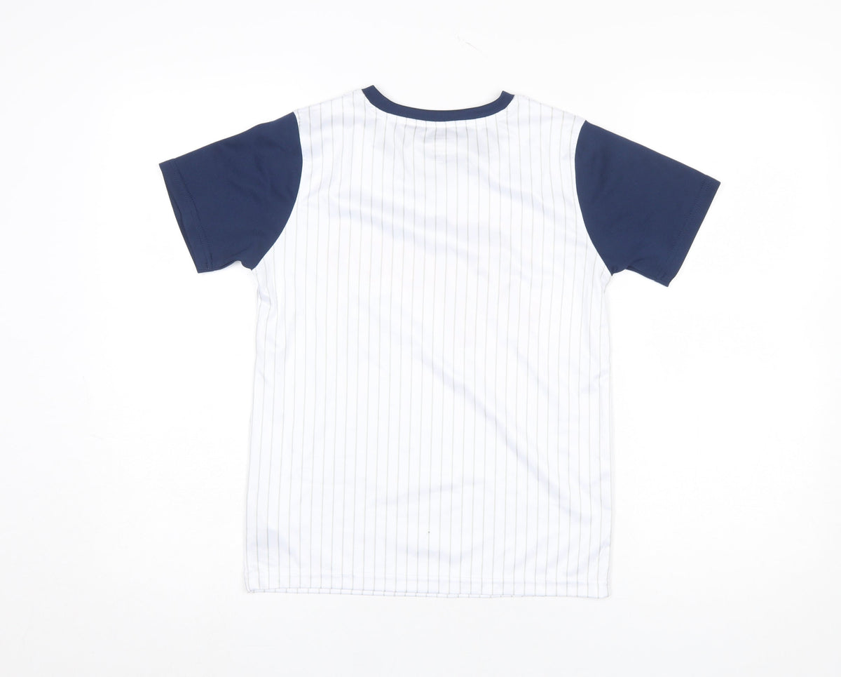 Team Athletics Boys White Detroit Tigers 8 Years Baseball Jersey T-Shirt