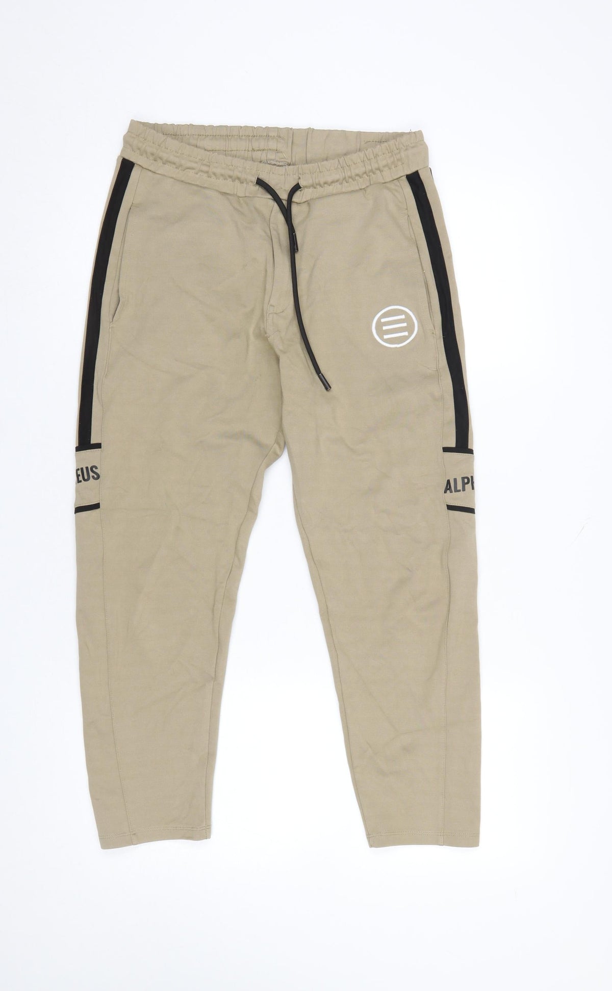 Title Women Beige Jogger Sweatpants Size M Cotton Blend