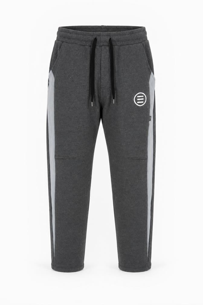Title Womens Grey Jogger Sweatpants L Elastic Waist Pockets Drawstring