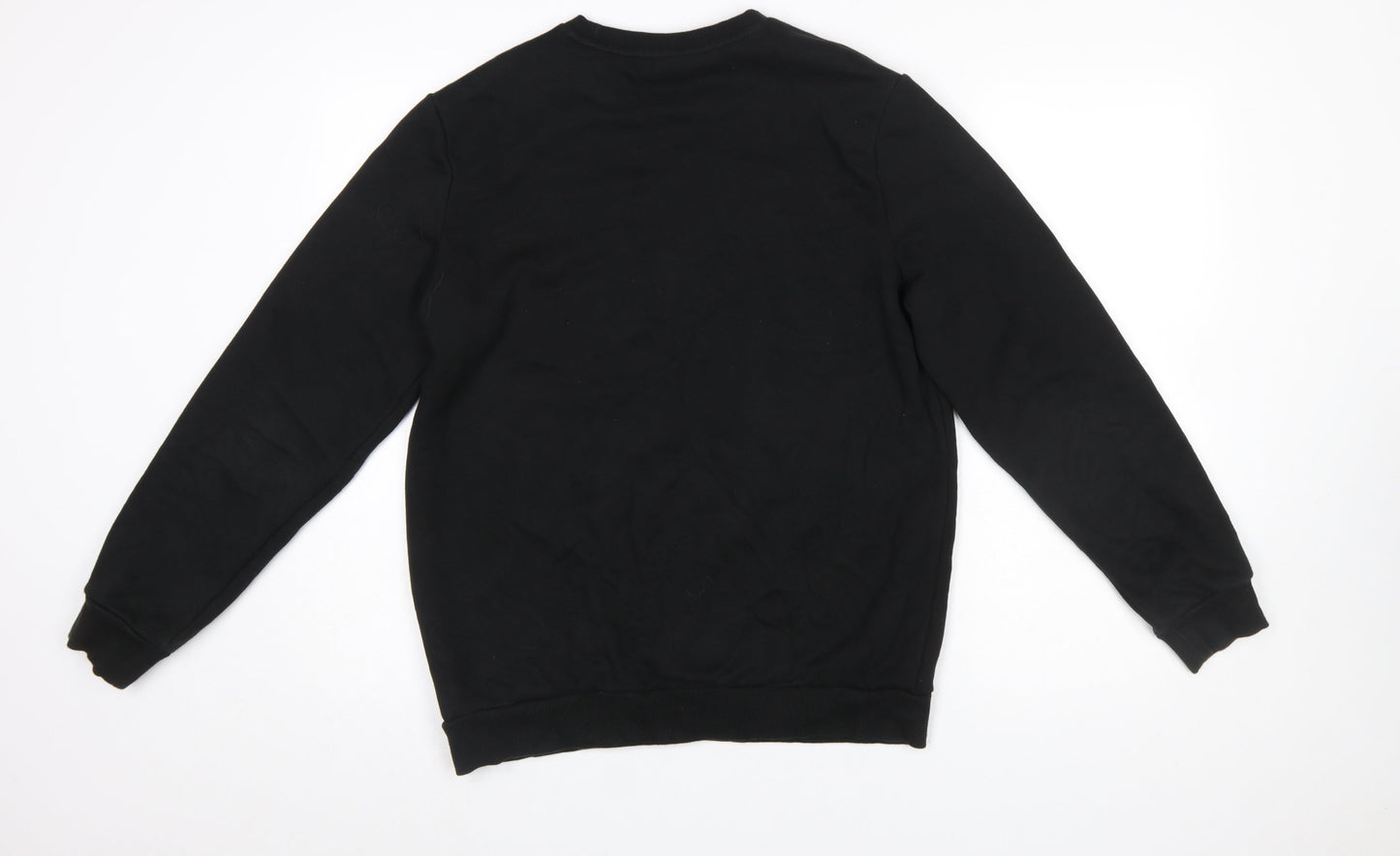 Puma Men's Black Small Crew Neck Pullover Sweatshirt Logo Sportswear