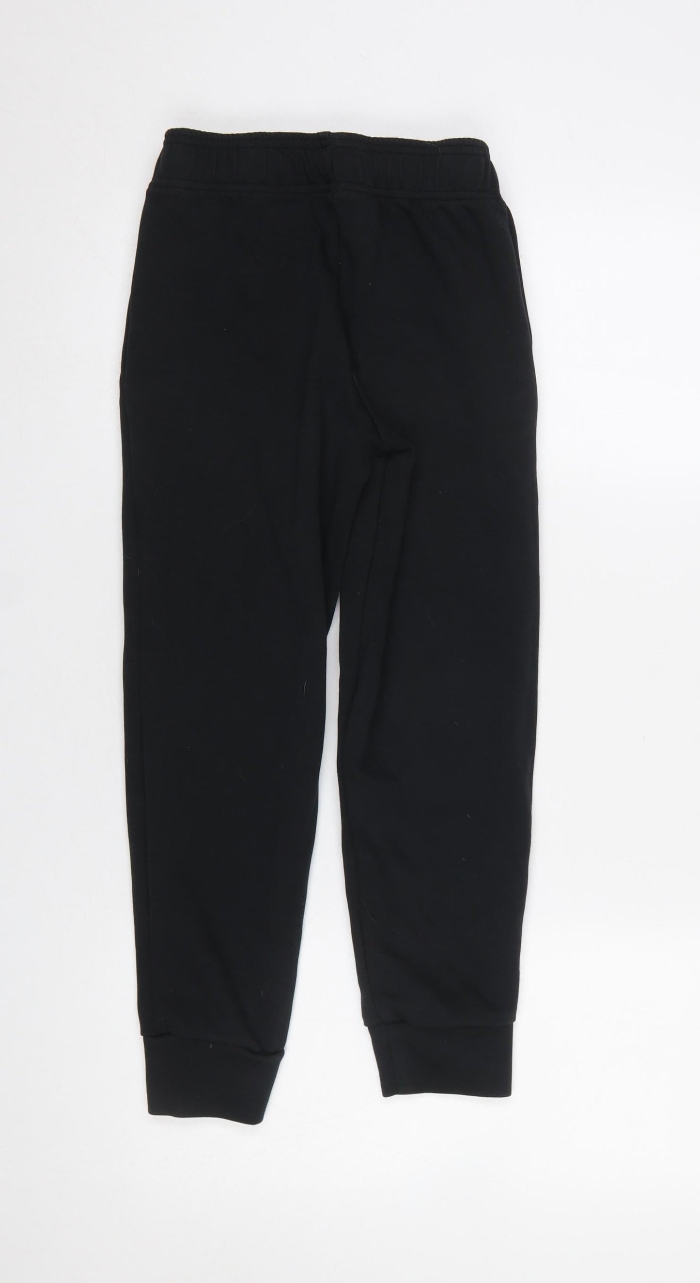 adidas Boys Black 9-10 Years Jogger Trousers Cotton Blend Fleece