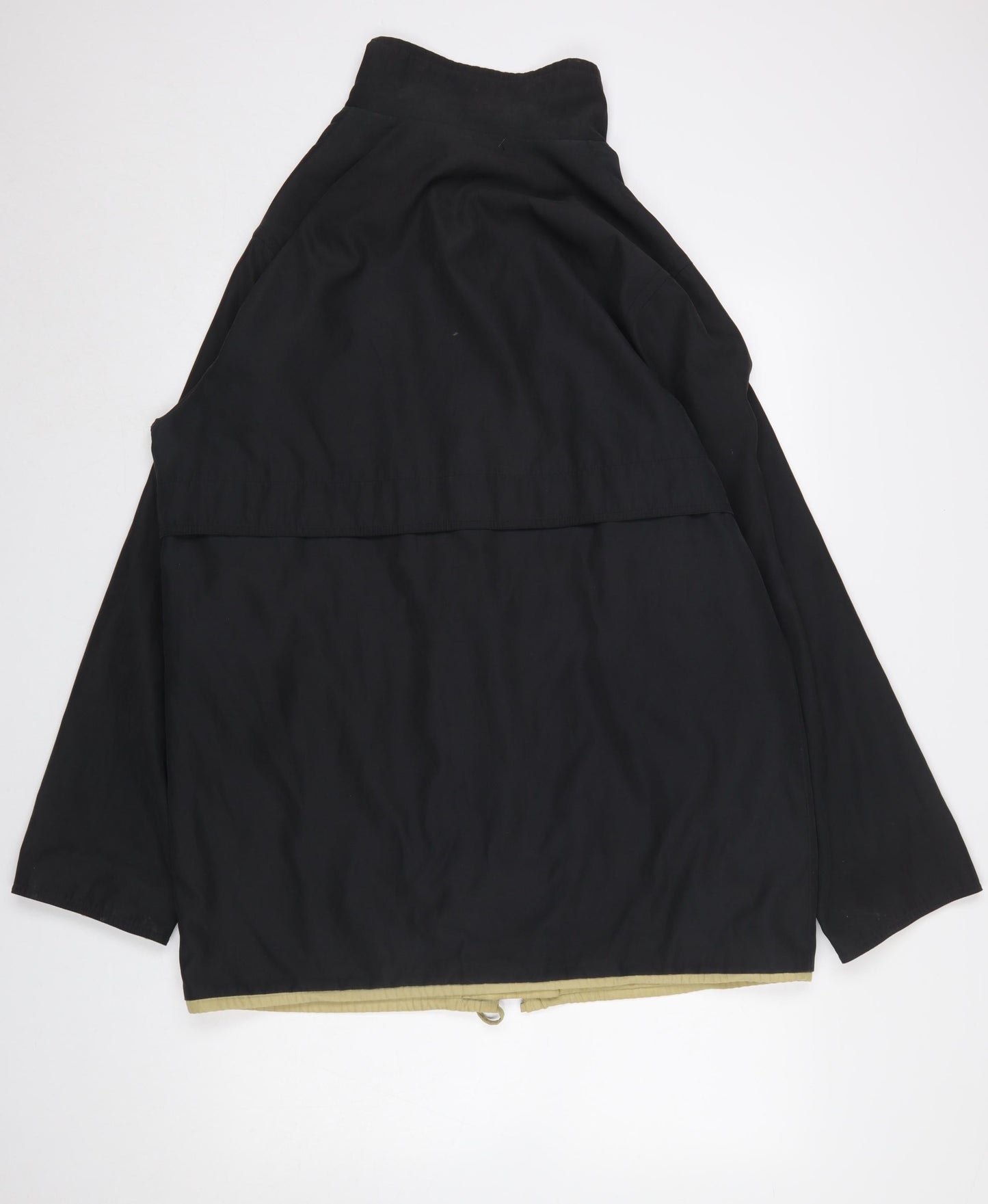 BHS Women’s Black Mid-Length Rain Coat Jacket Size 16 Waterproof Twill