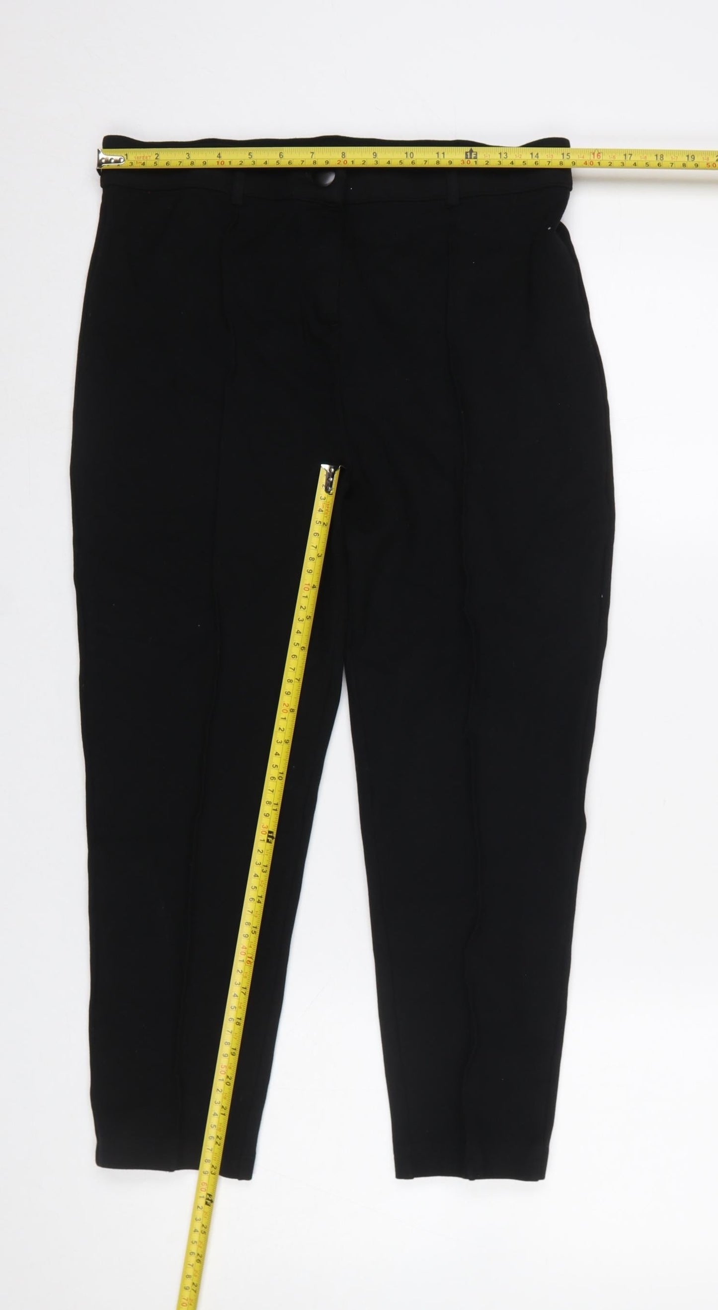 Threadbare Women’s Black Slim Tapered Trousers Size 12