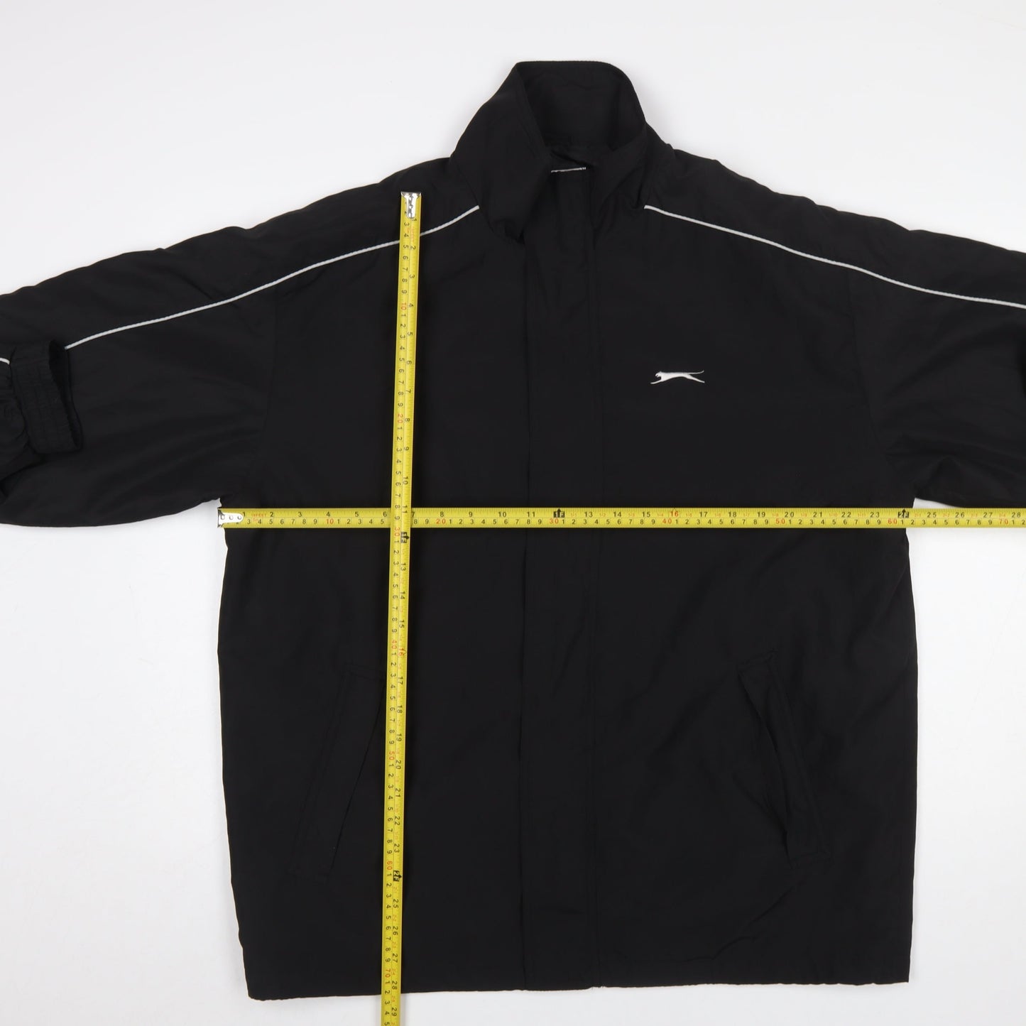 Slazenger Mens Black L Golf Windbreaker Jacket Waterproof Lined