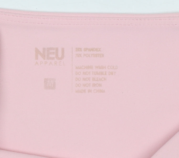 NEU Apparel Womens Pink M Stretch Leggings Gym Yoga Trousers