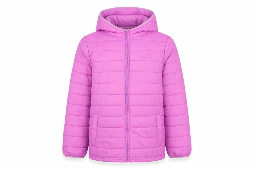 Peter Storm Girls Pink Hooded Puffer Jacket 11-12 Years Winter Full Zip