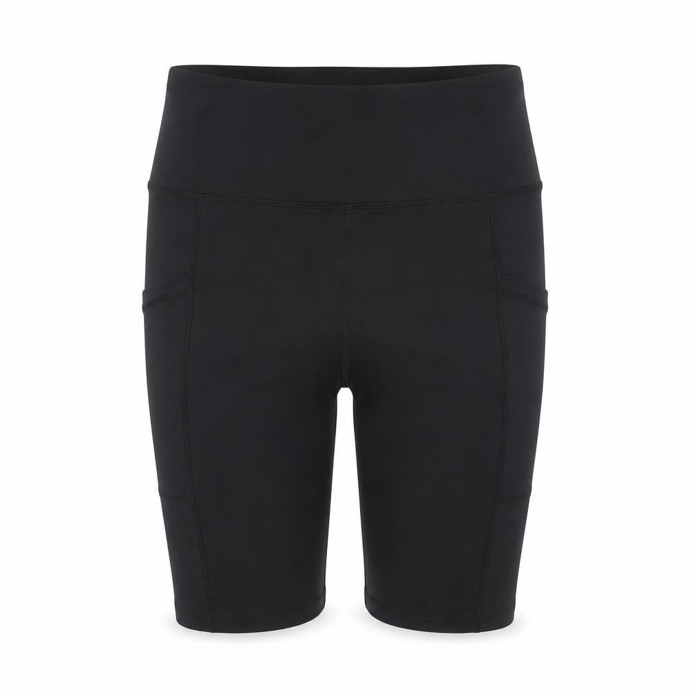 Dunnes Stores Women’s Black Biker Activewear Shorts Size 25in Waist Polyester Blend