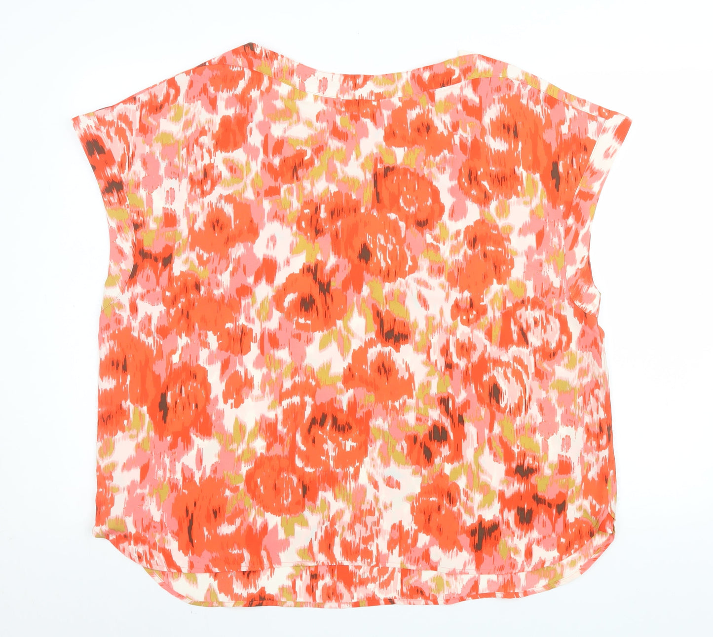 Ann Taylor Women’s Multicoloured Floral Tunic Blouse 2XL Polyester Sleeveless